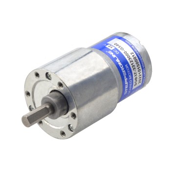 Fırçalı 12V DC Dişli Motoru 12Kg.cm/4.4RPM 540:1 Düz Dişli Kutusu