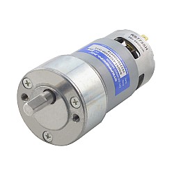 Fırçalı 24V DC Dişli Motoru 5Kg.cm/245RPM 14:1 Düz Dişli Kutusu