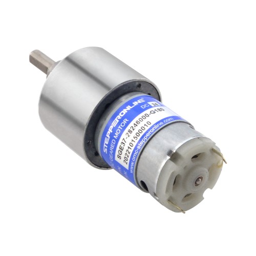 Fırçalanmış 24V DC Dişli Motoru 8,5Kg.cm/25RPM 180:1 Düz Dişli Kutusu