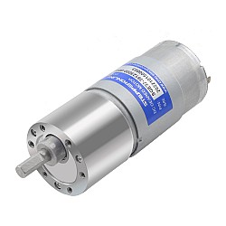 Fırçalı 12V DC Dişli Motoru 50Kg.cm/4.2RPM 540:1 Düz Dişli Kutusu