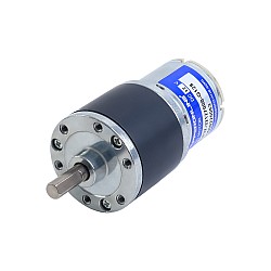 Fırçalı 12V DC Dişli Motoru 6Kg.cm/40RPM 128:1 Düz Dişli Kutusu