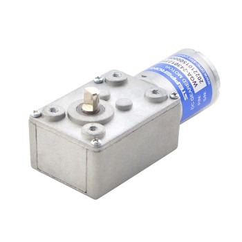 Fırçalı 12V DC Dişli Motoru 3Kg.cm/3RPM 828:1 Sonsuz Dişli Kutusu ile