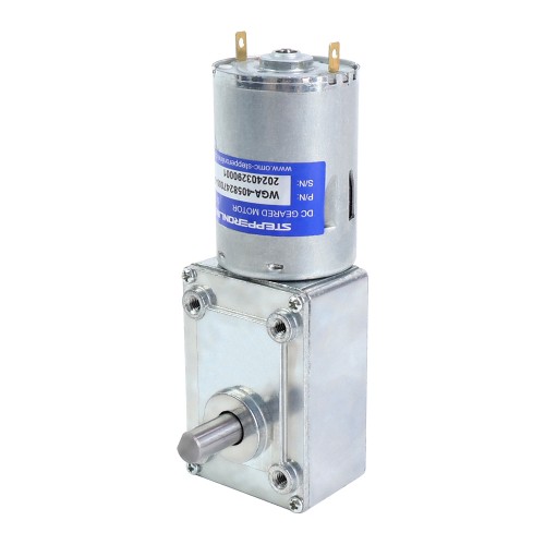 Fırçalı 24V DC Dişli Motoru 30Kg.cm/12RPM 422:1 Sonsuz Dişli Kutusu ile