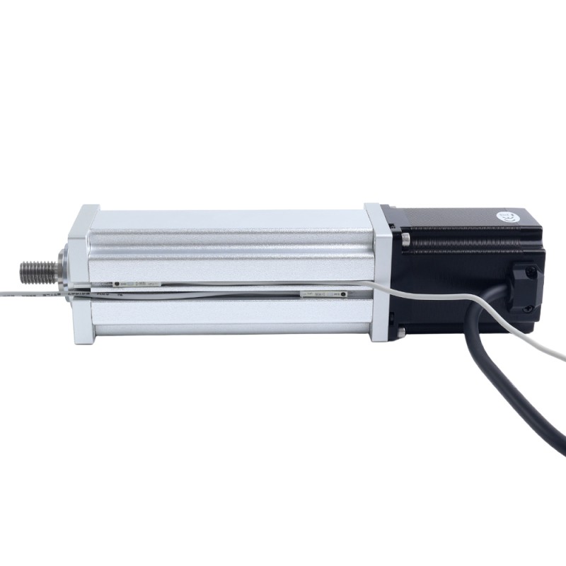 Nema 23 Bilyalı Vida Elektrikli Silindir 4.0A Strok 100mm 2.0Nm(283.22oz.in) Kurşun 10mm(0.3937) Sınır Anahtarlı - LCB23S30B1L40-100D | StepperOnline