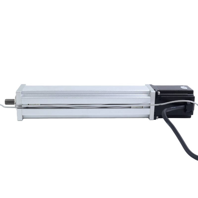 Nema 23 Bilyalı Vida Elektrikli Silindir 4.0A Strok 200mm 2.0Nm(283.22oz.in) Kurşun 10mm(0.3937) Sınır Anahtarlı - LCB23S30B1L40-200D | StepperOnline