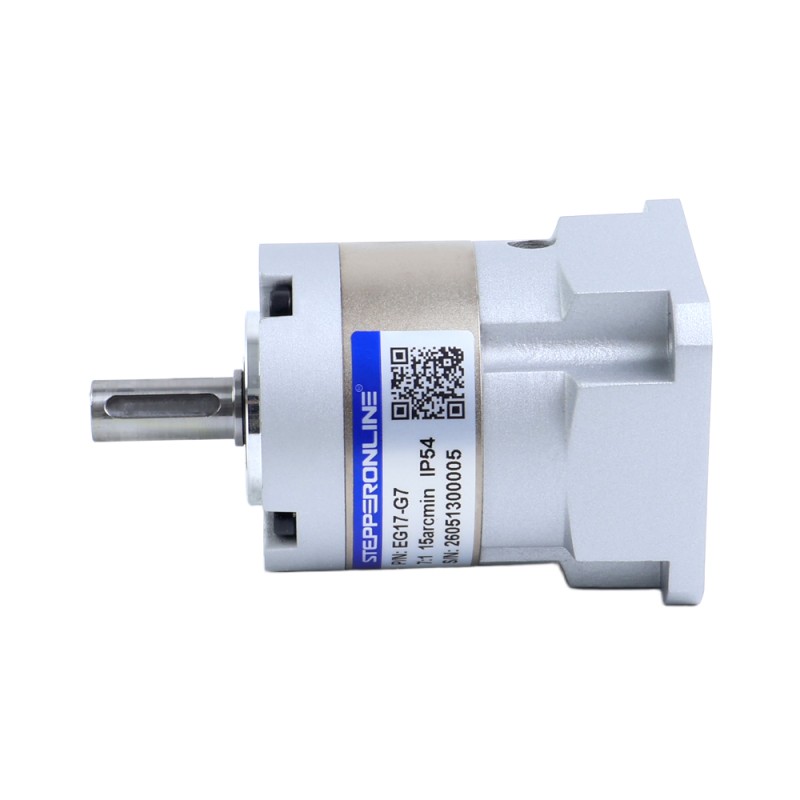 EG Serisi Planet Dişli Kutusu Dişli Oranı 7:1 Boşluk 15 ark-dk Nema 17 Step Motor için - EG17-G7 | StepperOnline