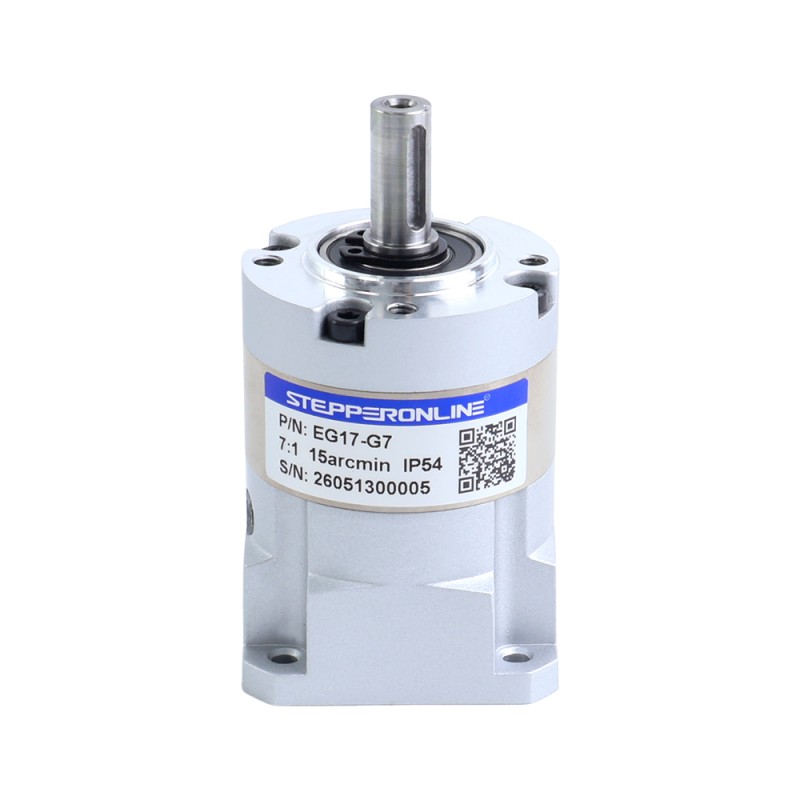EG Serisi Planet Dişli Kutusu Dişli Oranı 7:1 Boşluk 15 ark-dk Nema 17 Step Motor için - EG17-G7 | StepperOnline