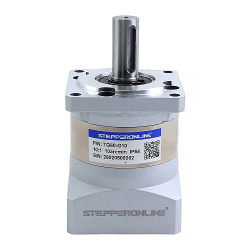 Servo Motorlar için TG Serisi 60mm 10:1 Planet Dişli Kutusu Boşluğu 10 ark-dk