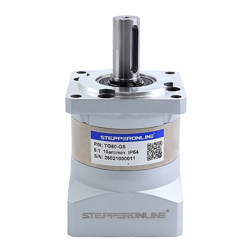 Servo Motorlar için TG Serisi 60mm 5:1 Planet Dişli Kutusu Boşluğu 10 ark-dk
