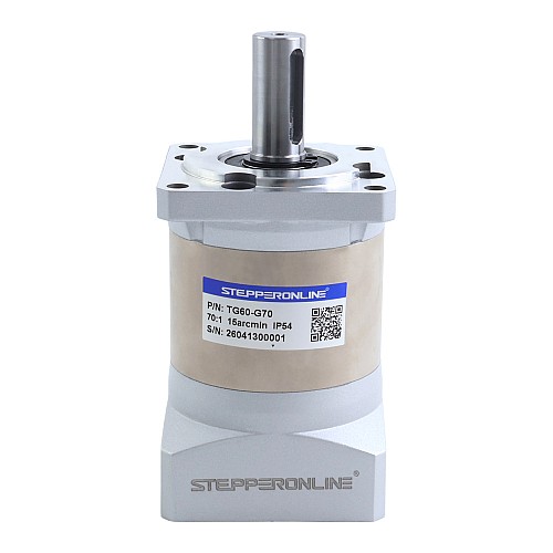 Servo Motorlar için TG Serisi 60mm 70:1 Planet Dişli Kutusu Boşluğu 15 ark-dk