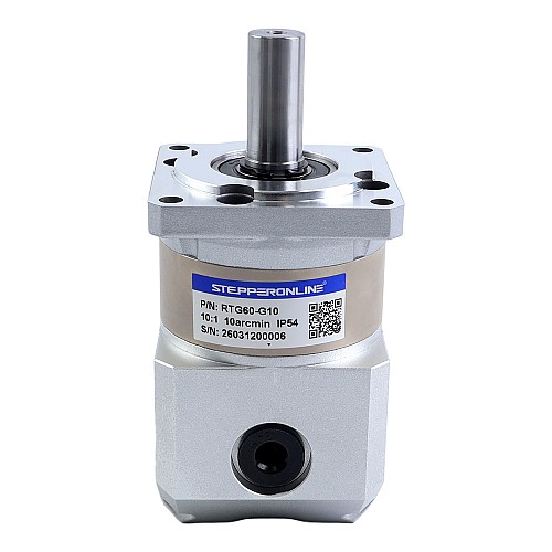 RTG Serisi 60mm 10:1 Dik Açı Planet Dişli Kutusu 10 ark-dk Servo Motorlar için Boşluk