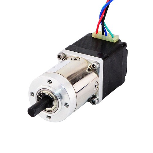 Nema 11 Step Motor L=31mm Arka Şaft ve Dişli Oranı 14:1 Planet Dişli Kutusu