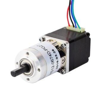 Nema 11 Step Motor L=31mm Arka Şaft ve Dişli Oranı 27:1 Planet Dişli Kutusu