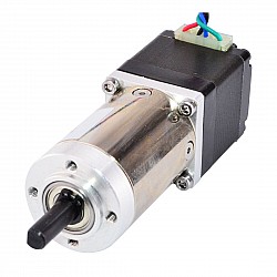 Nema 11 Step Motor L=31mm Arka Şaft ve Vida Deliği Dişli Oranı 100:1 Şanzıman