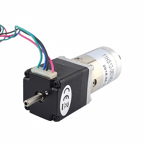 Nema 11 Step Motor L=31mm Arka Şaft ve Vida Deliği Dişli Oranı 100:1 Şanzıman Nema 11 Step Motor L=31mm Arka Şaft ve Vida Deliği Dişli Oranı 100:1 Şanzıman