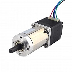Nema 11 Step Motor L=31mm Arka Şaft ve Vida Deliği Dişli Oranı 100:1 Şanzıman