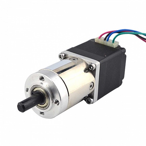 Nema 11 Step Motor L=31mm Arka Şaft ve Vida Deliği Dişli Oranı 27:1 Şanzıman