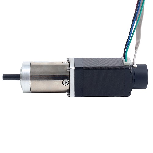 Nema 11 Kapalı Döngü Dişli Adım Motoru L=51mm Dişli Oranı 100:1 Kodlayıcı 300PPR