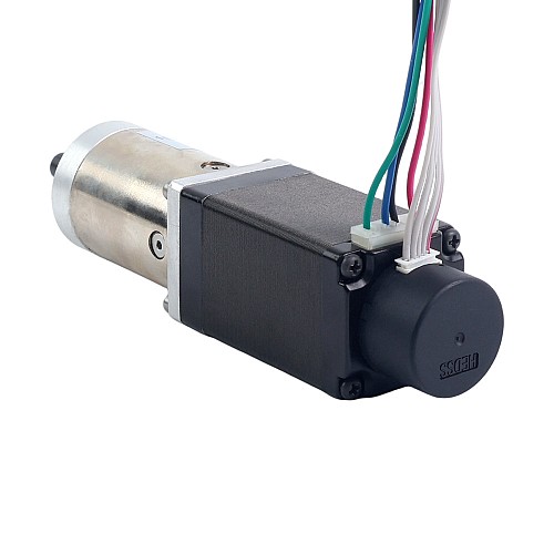 Nema 11 Kapalı Döngü Dişli Adım Motoru L=51mm Dişli Oranı 100:1 Kodlayıcı 300PPR
