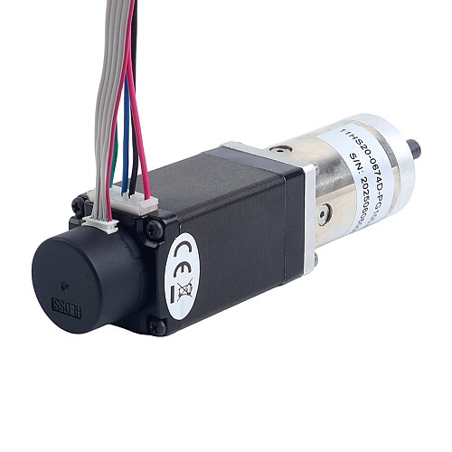 Nema 11 Kapalı Döngü Dişli Adım Motoru L=51mm Dişli Oranı 100:1 Kodlayıcı 300PPR