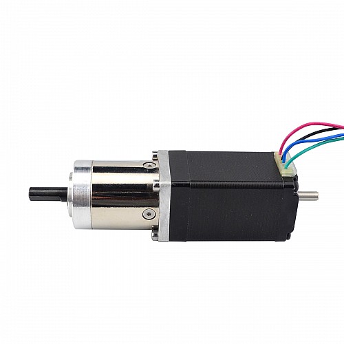 Nema 11 Step Motor L=51mm Arka Şaft, Vida Deliği ve 14:1 Dişli Oranı ile Nema 11 Step Motor L=51mm Arka Şaft, Vida Deliği ve 14:1 Dişli Oranı ile