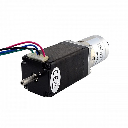 Nema 11 Step Motor L=51mm Arka Şaft, Vida Deliği ve 14:1 Dişli Oranı ile Nema 11 Step Motor L=51mm Arka Şaft, Vida Deliği ve 14:1 Dişli Oranı ile
