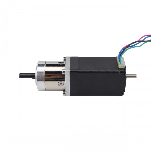 Nema 11 Step Motor L=51mm Arka Şaft, Vida Deliği ve Dişli Oranı 5:1 Şanzıman
