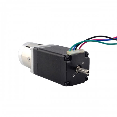 Nema 11 Step Motor L=51mm Arka Şaft, Vida Deliği ve Dişli Oranı 5:1 Şanzıman