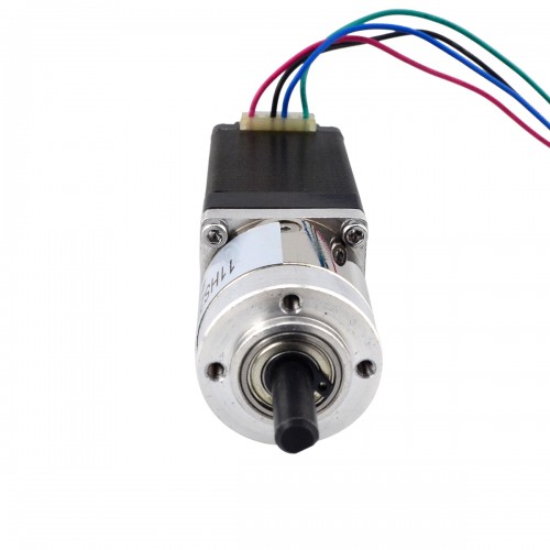 Nema 11 Step Motor L=51mm Arka Şaft, Vida Deliği ve Dişli Oranı 5:1 Şanzıman