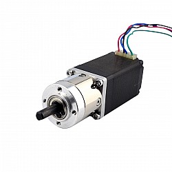 Nema 11 Step Motor L=51mm Arka Şaft, Vida Deliği ve Dişli Oranı 5:1 Şanzıman