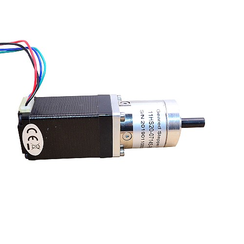 Nema 11 Step Motor 0.71A Bipolar L=51mm Dişli Oranı 100:1 Planet Dişli Kutusu ile Nema 11 Step Motor 0.71A Bipolar L=51mm Dişli Oranı 100:1 Planet Dişli Kutusu ile