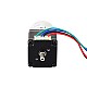 Nema 11 Step Motor L=31mm Arka Şaft, Vida Deliği ve 5:1 Dişli Oranı ile