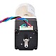 Nema 11 Step Motor L=31mm Arka Şaft ve Vida Deliği Dişli Oranı 100:1 Şanzıman