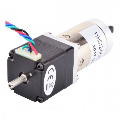 Nema 11 Step Motor L=31mm Arka Şaft ve Vida Deliği Dişli Oranı 100:1 Şanzıman