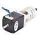 Nema 11 Step Motor L=31mm Arka Şaft ve Vida Deliği Dişli Oranı 100:1 Şanzıman