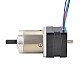Nema 14 Çift Şaftlı Step Motor Bipolar L=28mm Dişli Oranı 19:1 Planet Dişli Kutusu 9,5mm Arka Şaft Uzunluğu