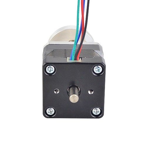 Nema 14 Çift Şaftlı Step Motor Bipolar L=28mm Dişli Oranı 19:1 Planet Dişli Kutusu 9,5mm Arka Şaft Uzunluğu