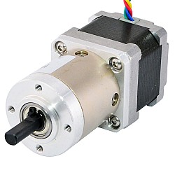 Nema 14 Step Motor Bipolar L=34mm Dişli Oranı 19:1 Planet Dişli Kutusu