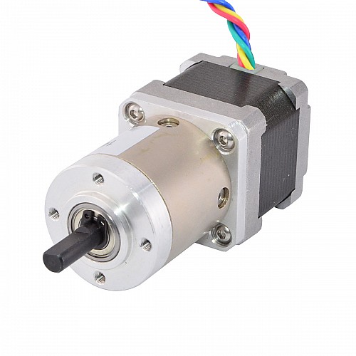 Nema 14 Step Motor Bipolar L=34mm Dişli Oranı 51:1 Planet Dişli Kutusu