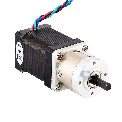 Nema 14 Step Motor L=52mm Arka Şaft ve Dişli Oranı 4:1 Planet Dişli Kutusu Nema 14 Step Motor L=52mm Arka Şaft ve Dişli Oranı 4:1 Planet Dişli Kutusu