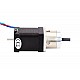 Nema 14 Step Motor L=52mm Arka Şaft ve Dişli Oranı 4:1 Planet Dişli Kutusu Nema 14 Step Motor L=52mm Arka Şaft ve Dişli Oranı 4:1 Planet Dişli Kutusu