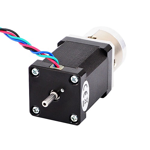 Nema 14 Step Motor L=52mm Arka Şaft ve Dişli Oranı 4:1 Planet Dişli Kutusu Nema 14 Step Motor L=52mm Arka Şaft ve Dişli Oranı 4:1 Planet Dişli Kutusu