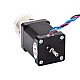 Nema 14 Step Motor L=52mm Arka Şaft ve Dişli Oranı 4:1 Planet Dişli Kutusu Nema 14 Step Motor L=52mm Arka Şaft ve Dişli Oranı 4:1 Planet Dişli Kutusu