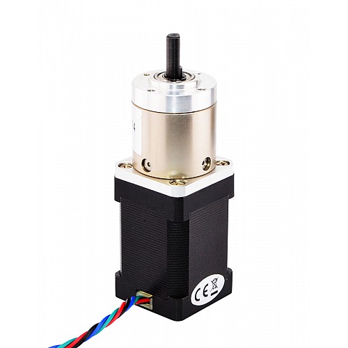 Nema 14 Step Motor Bipolar L=52mm Dişli Oranı 14:1 Planet Dişli Kutusu