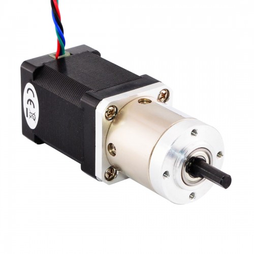 Nema 14 Step Motor Bipolar L=52mm Dişli Oranı 14:1 Planet Dişli Kutusu