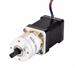 Nema 14 Step Motor Bipolar L=52mm Dişli Oranı 14:1 Planet Dişli Kutusu