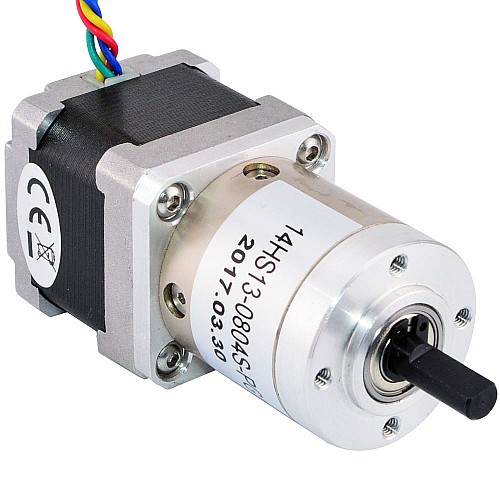 Nema 14 Step Motor Bipolar L=34mm Dişli Oranı 19:1 Planet Dişli Kutusu