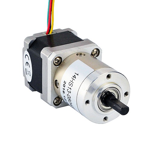 Nema 14 Step Motor Bipolar L=34mm Dişli Oranı 27:1 Planet Dişli Kutusu