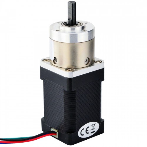 Nema 14 Step Motor Bipolar L=52mm Dişli Oranı 5:1 Planet Dişli Kutusu