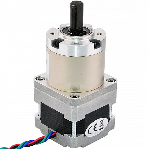 Nema 16 Step Motor Bipolar L=34mm Dişli Oranı 14:1 Planet Dişli Kutusu
